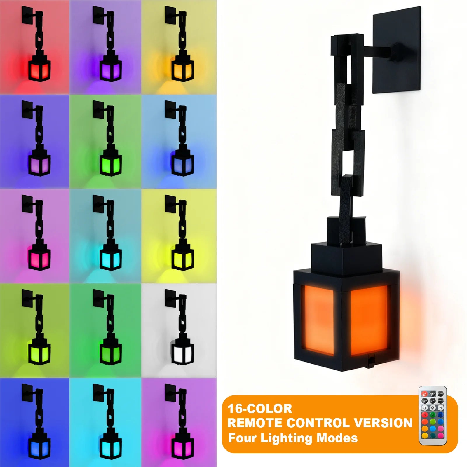 RGB Pixel Night Light Lantern