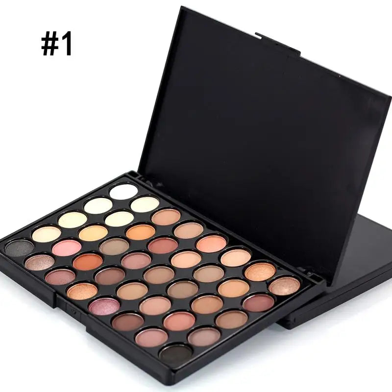 Glitter & Matte Eyeshadow Palette – Long-Lasting Pigment