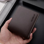 Men's Slim PU Leather Bifold Wallet
