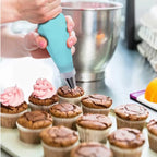 Silicone Piping Bag & Tip Set – Reusable Cake Decorating Kit