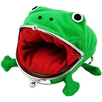 Plush Frog Coin Pouch – Ninja Theme Zip Wallet