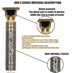 T9 Rechargeable Hair Clipper – 0mm Precision Trimmer