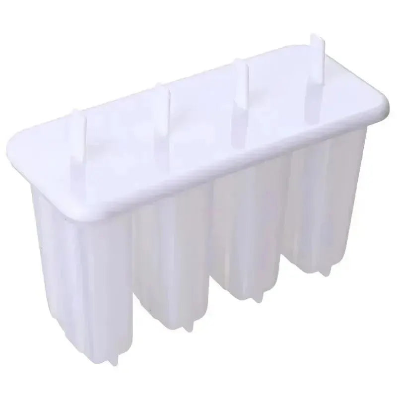 4-Slot Popsicle Mold with Lid – Homemade Ice Pop Maker