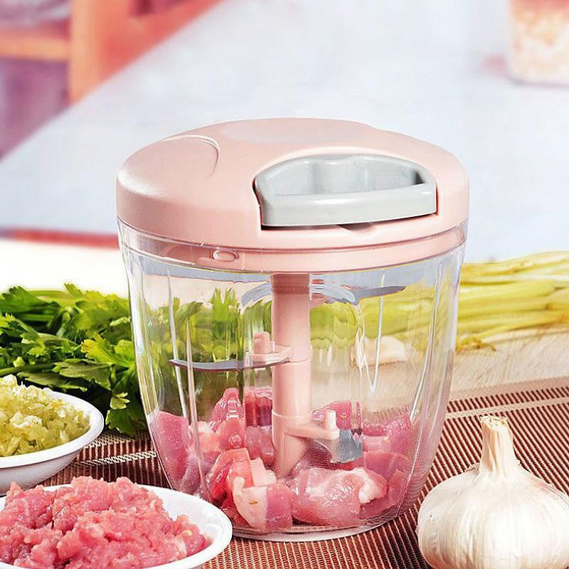 Manual Garlic Chopper & Meat Mincer – Rotary Kitchen Press