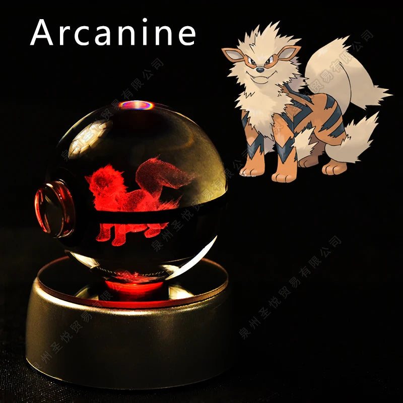 Pokemon Crystal Ball Night Light