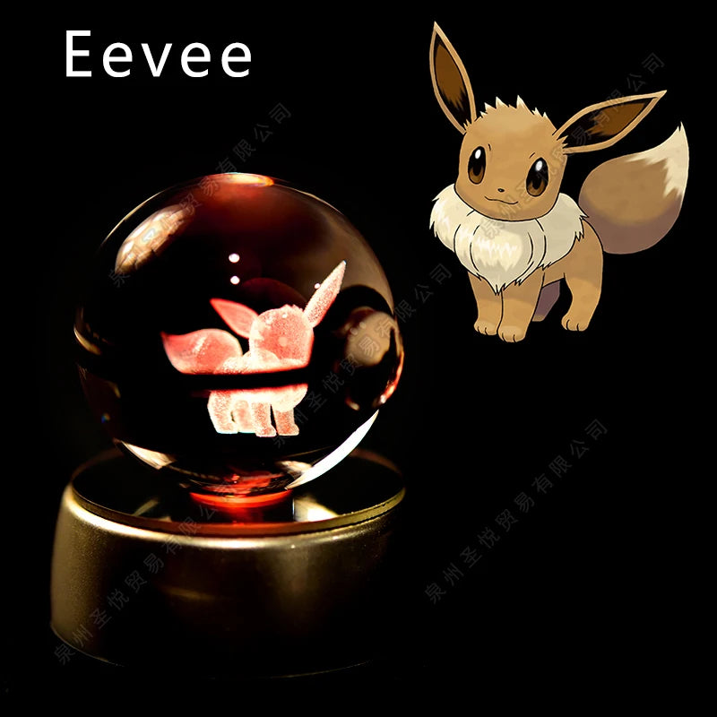 Pokemon Crystal Ball Night Light