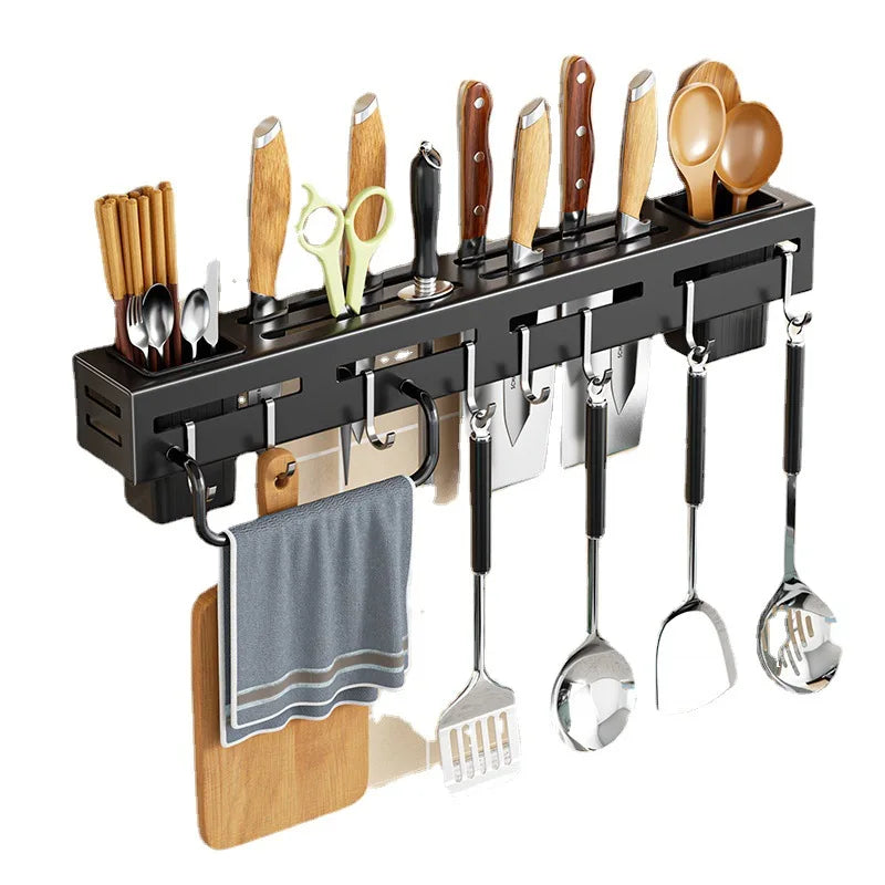 Wall-Mounted Stainless Steel Knife Holder