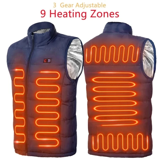 9-Zone Graphene Heated Vest