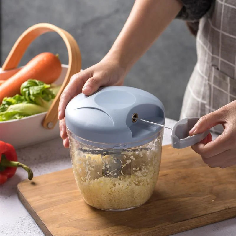 Manual Garlic Chopper & Meat Mincer – Rotary Kitchen Press