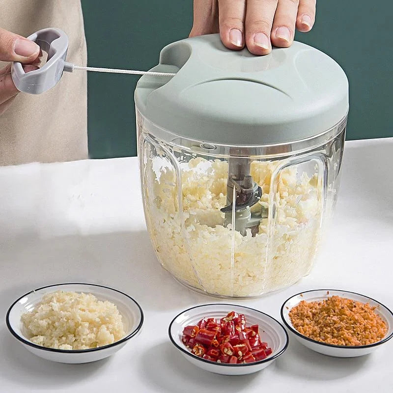 Manual Garlic Chopper & Meat Mincer – Rotary Kitchen Press
