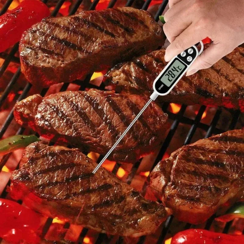 Digital Food Thermometer – Instant-Read Meat & Oil Probe