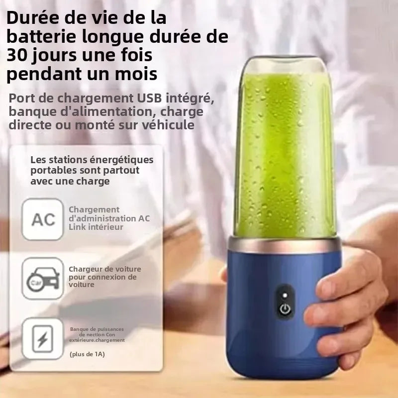 Portable USB Blender Cup – Rechargeable Travel Juicer
