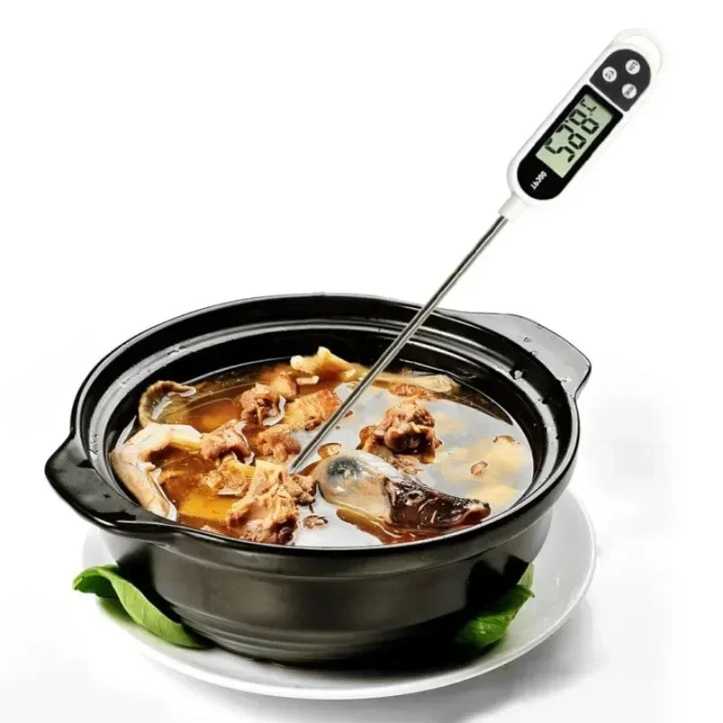 Digital Food Thermometer – Instant-Read Meat & Oil Probe