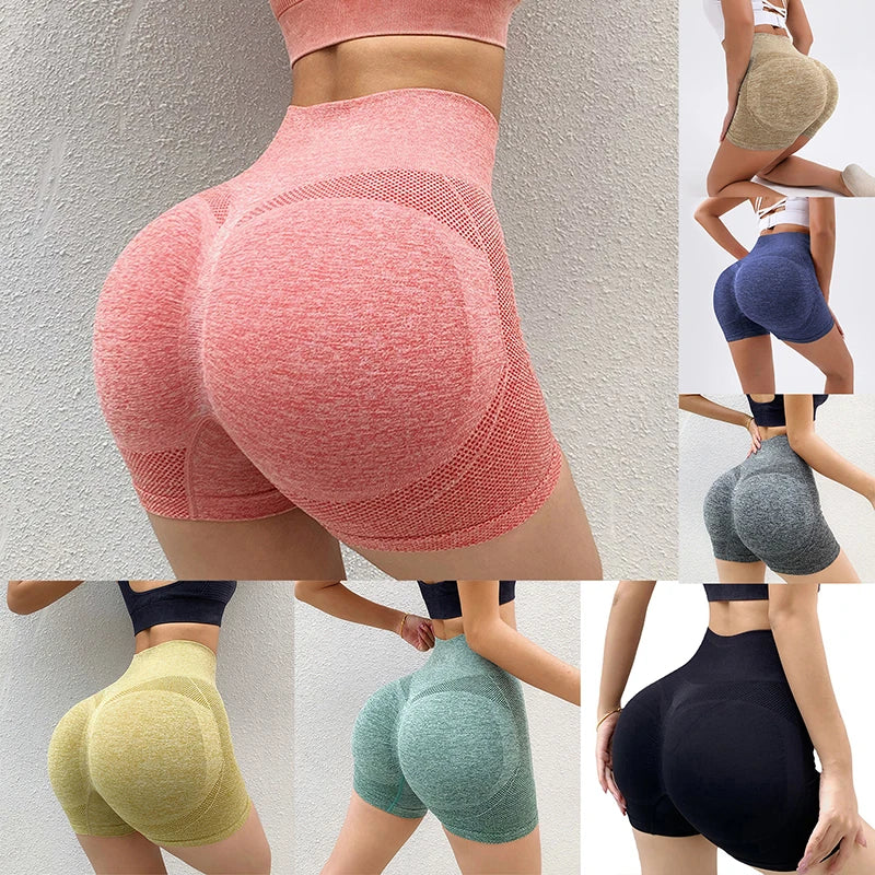 High-Waist Gym Shorts – Women's Cycling & Yoga Shorts