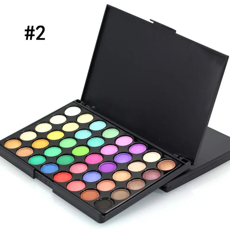 Glitter & Matte Eyeshadow Palette – Long-Lasting Pigment