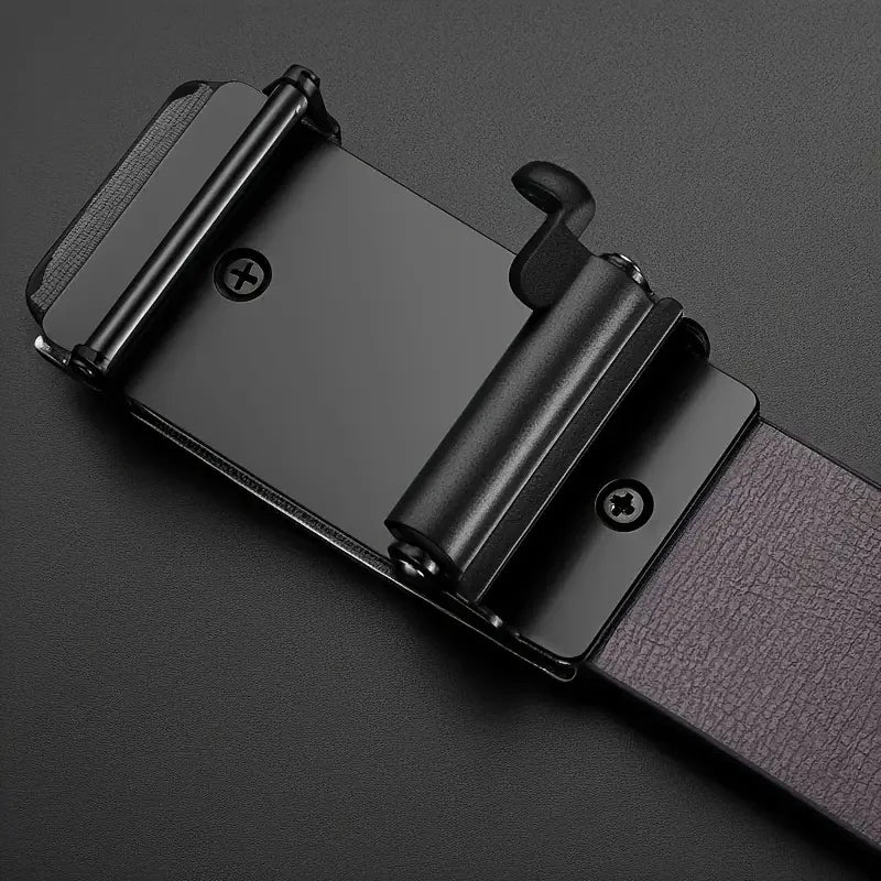 Men's PU Leather Belt with Automatic Buckle