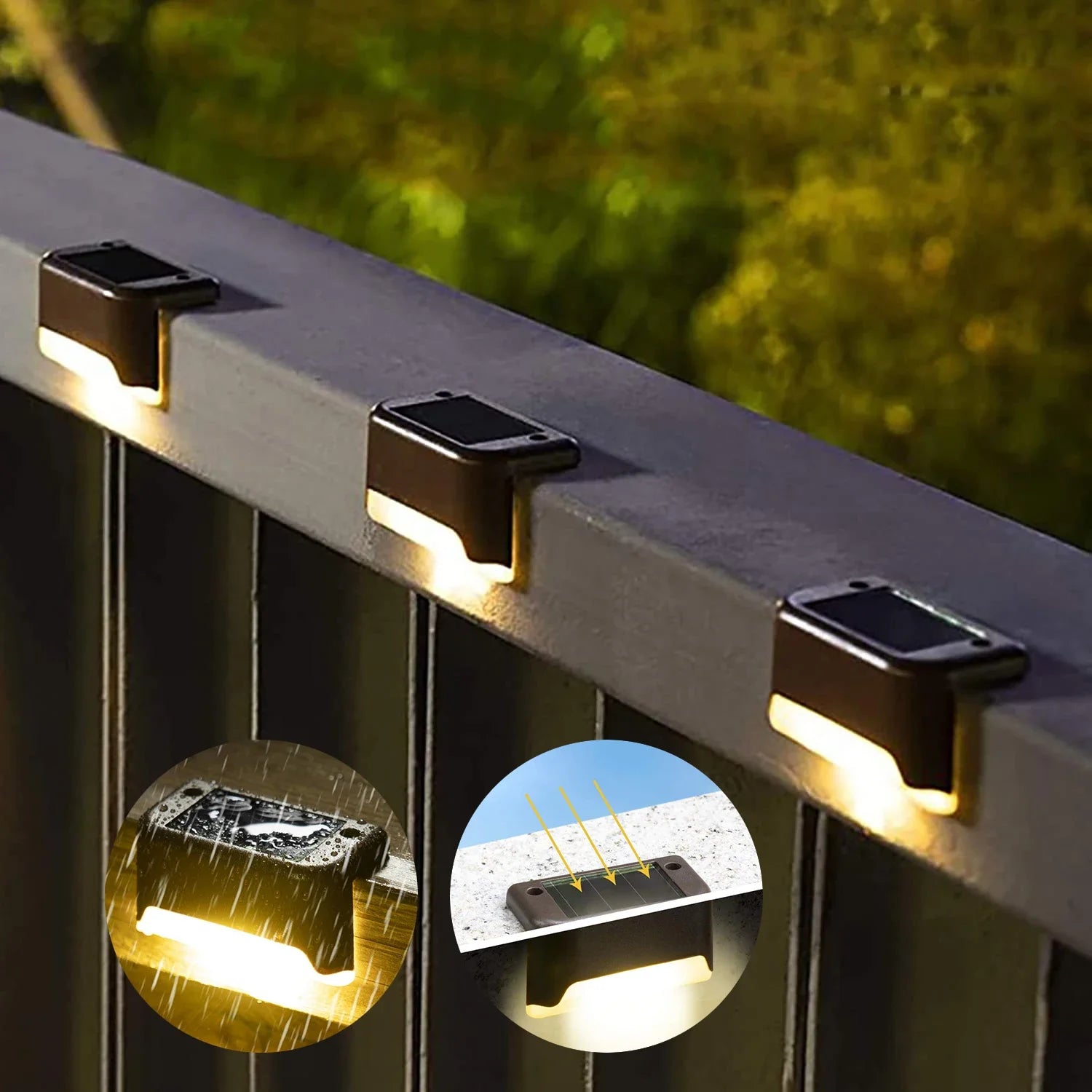 Solar LED Garden Deck & Step Lights