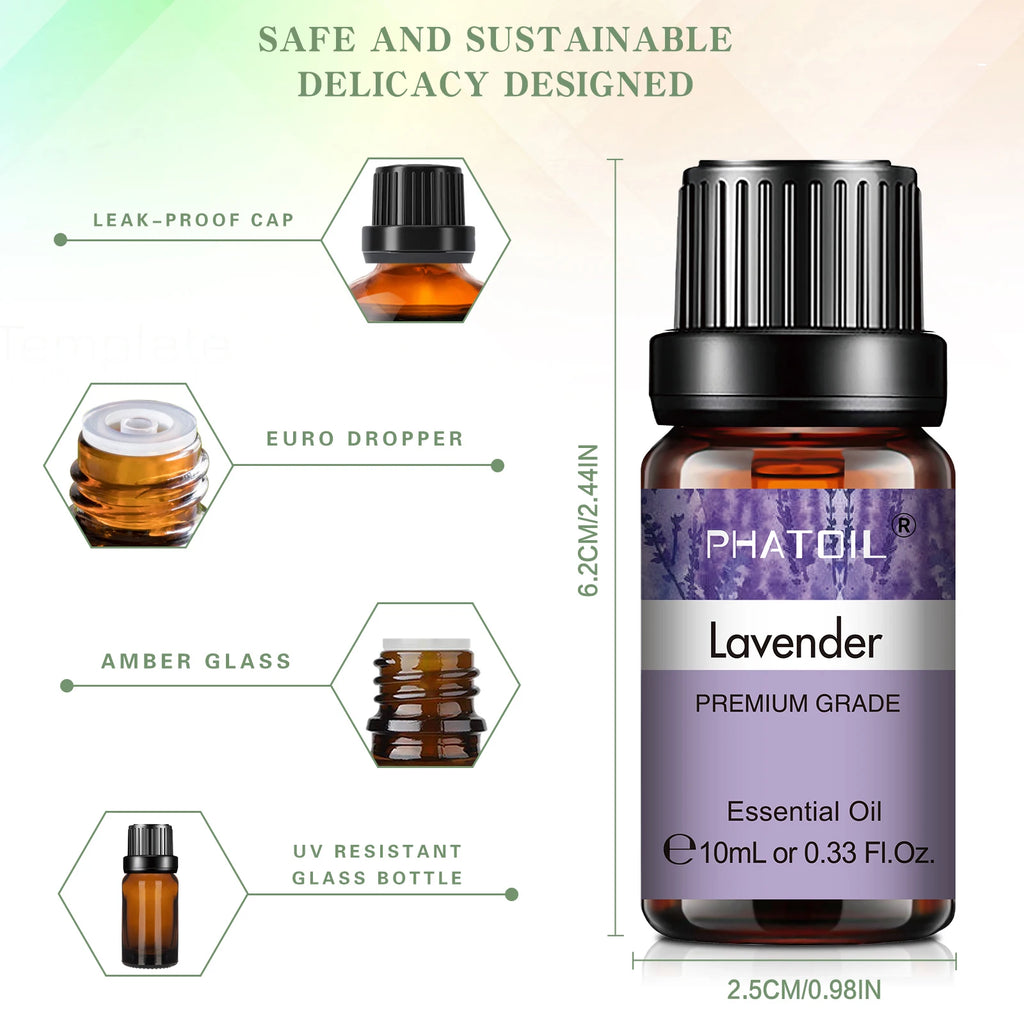 Pure Lavender Essential Oil – Natural Aromatherapy Diffuser Oil