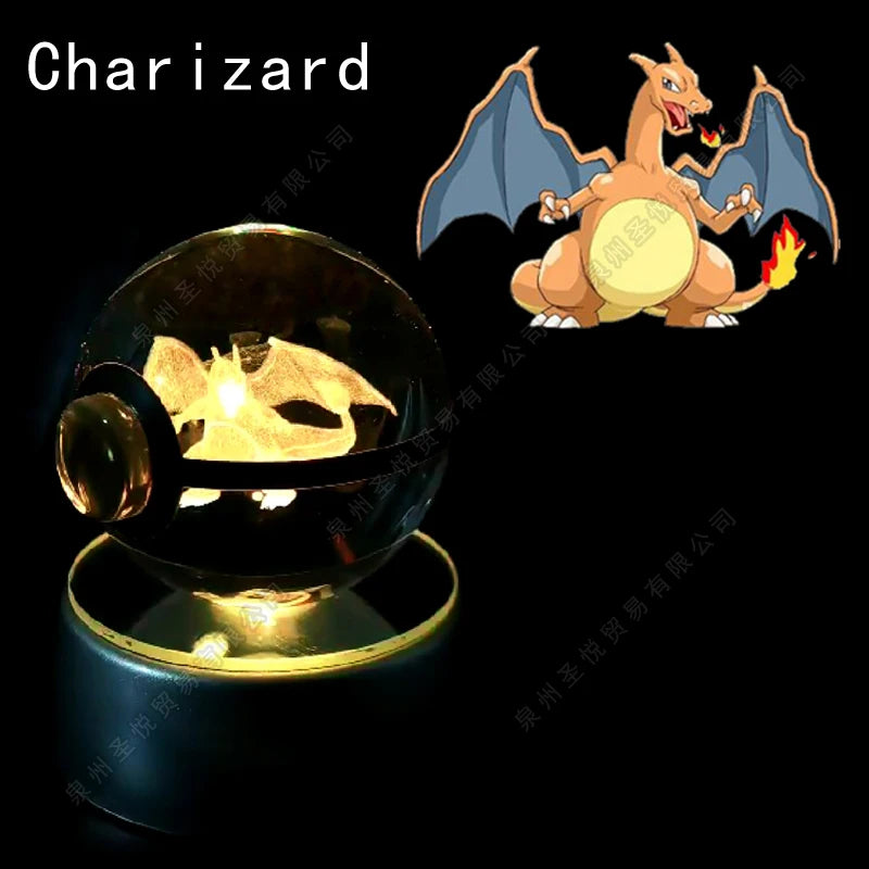 Pokemon Crystal Ball Night Light