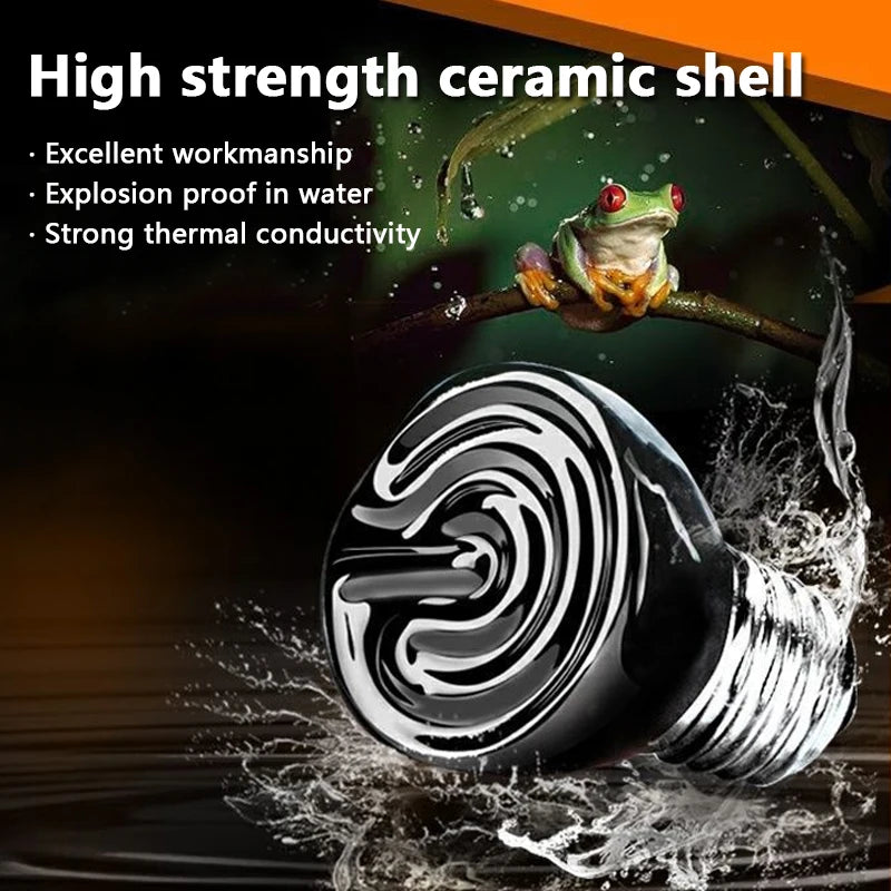 Ceramic Heat Emitter Bulb for Reptiles & Poultry