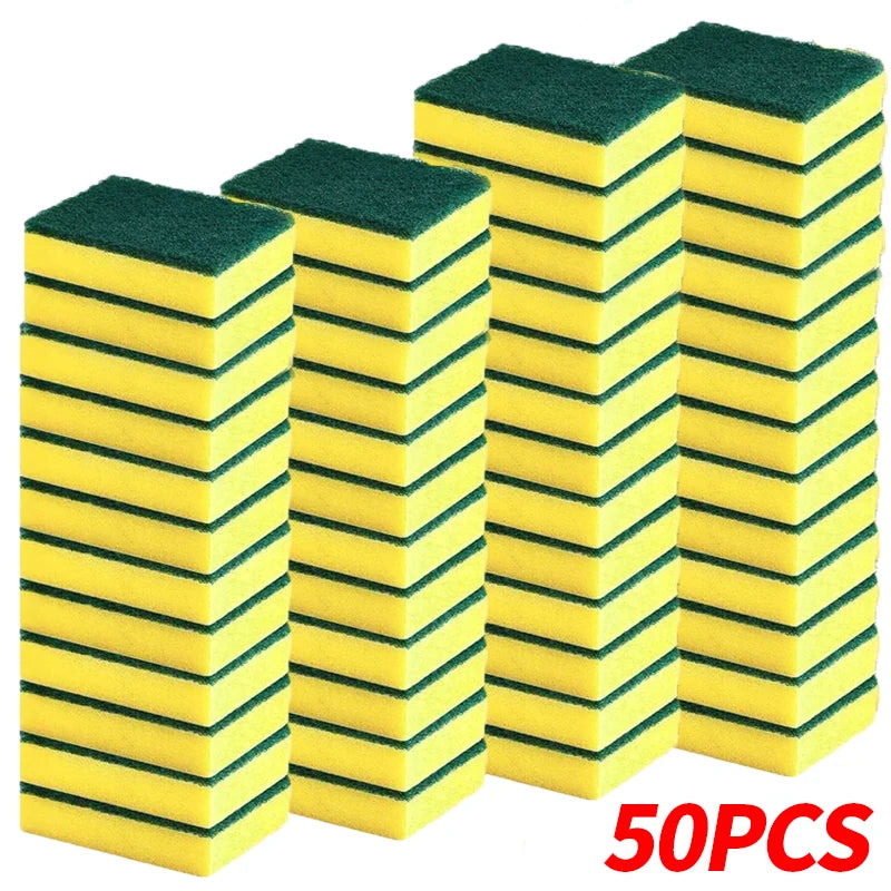 Double-Sided Magic Cleaning Sponge Set – Kitchen Scrub Pads