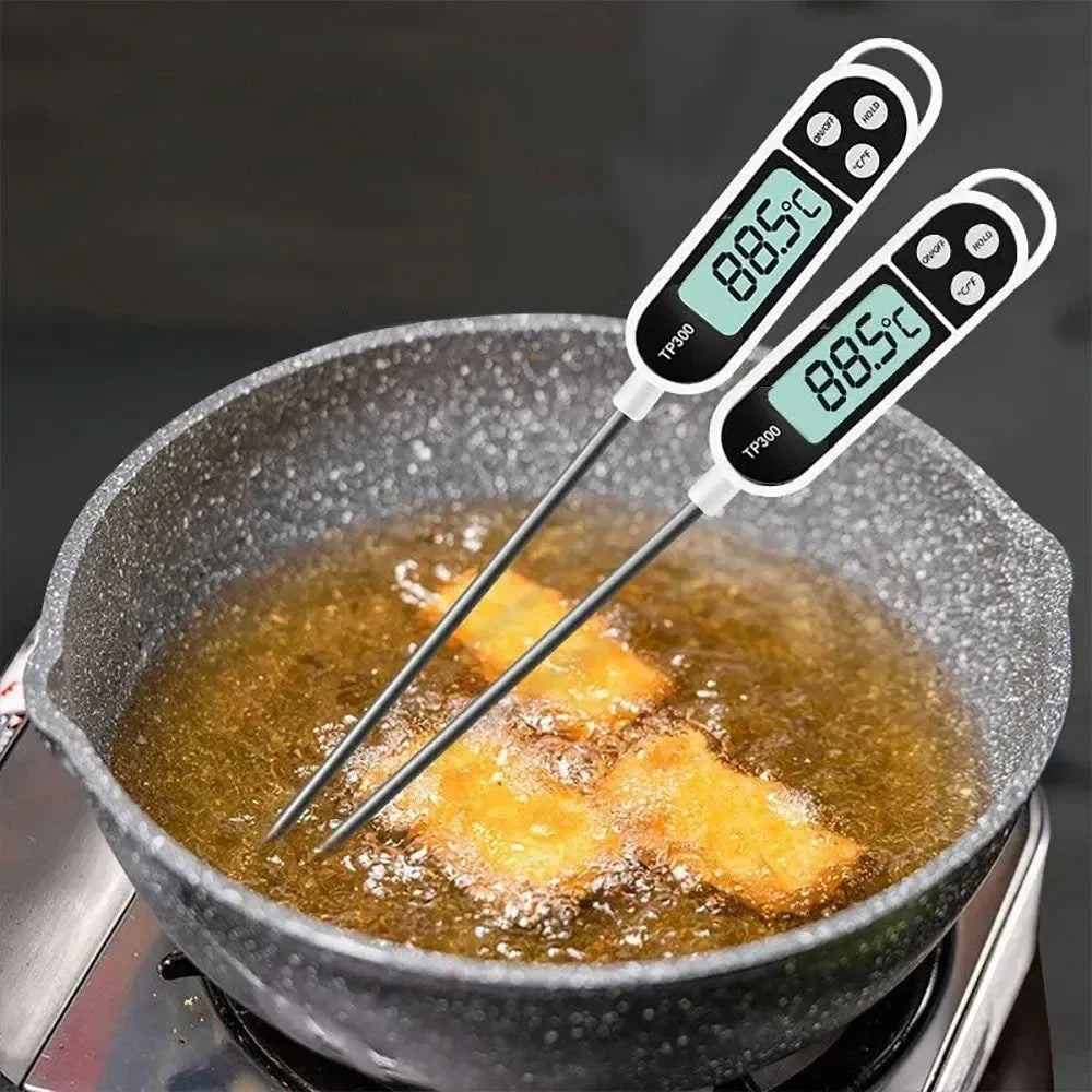Digital Food Thermometer – Instant-Read Meat & Oil Probe