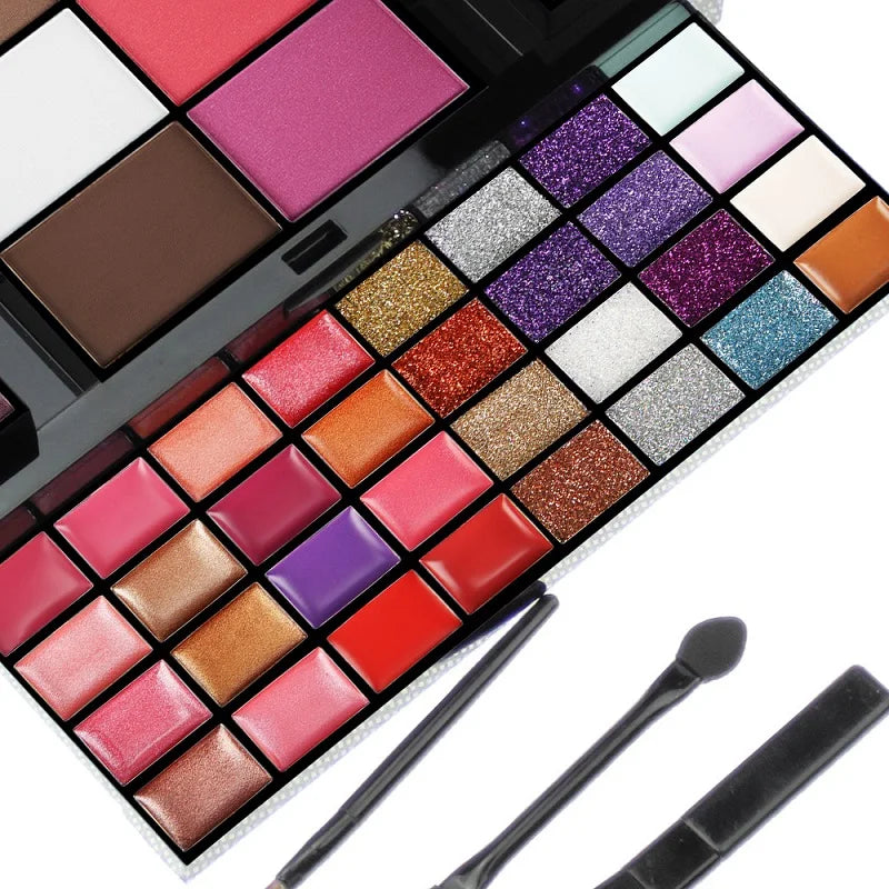 Glitter & Matte Eyeshadow Palette – Long-Lasting Pigment