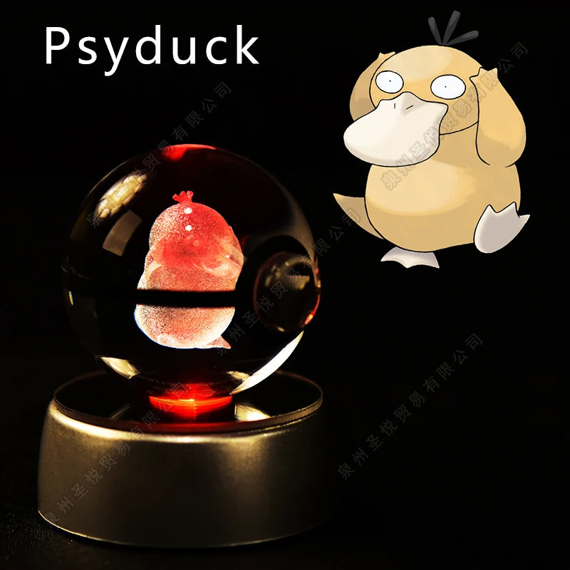 Pokemon Crystal Ball Night Light