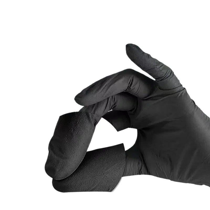 Black Nitrile Disposable Gloves – Latex-Free, Textured Grip