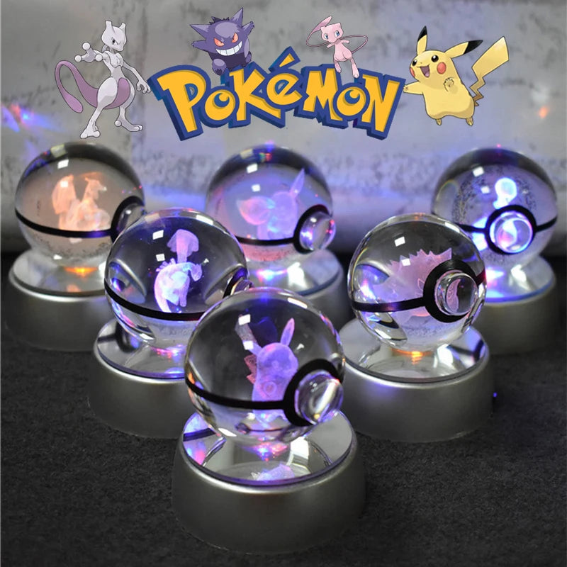 Pokemon Crystal Ball Night Light