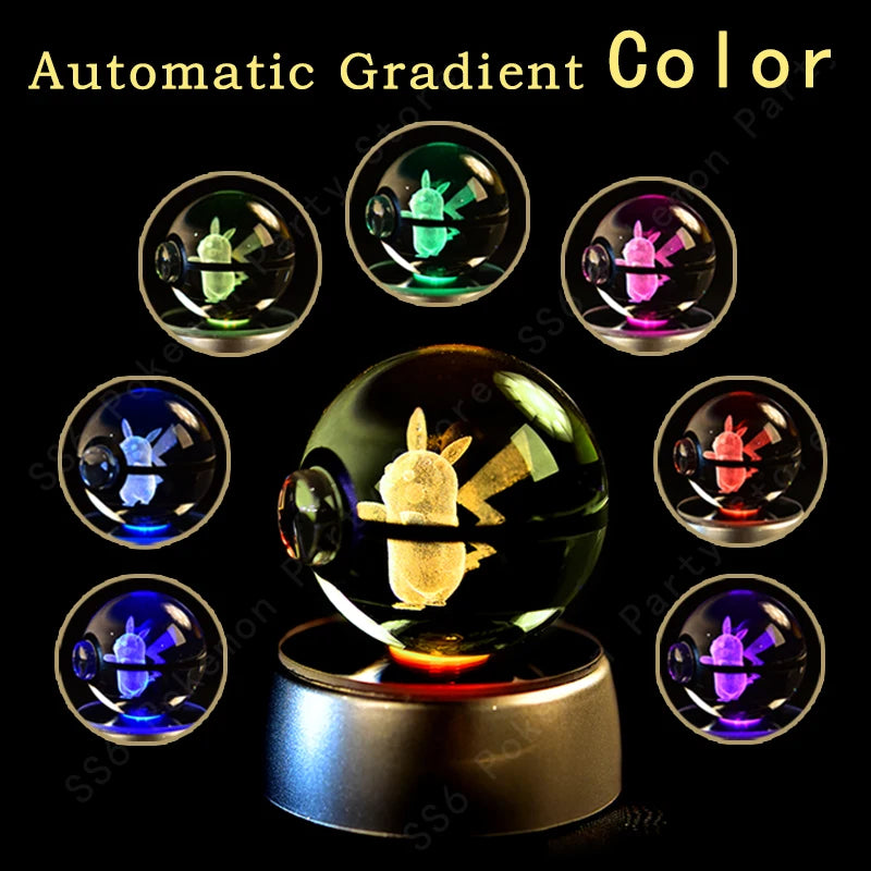 Pokemon Crystal Ball Night Light
