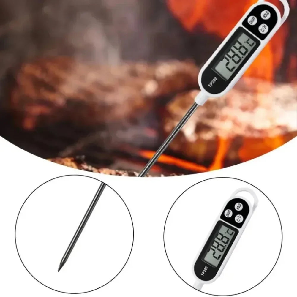 Digital Food Thermometer – Instant-Read Meat & Oil Probe
