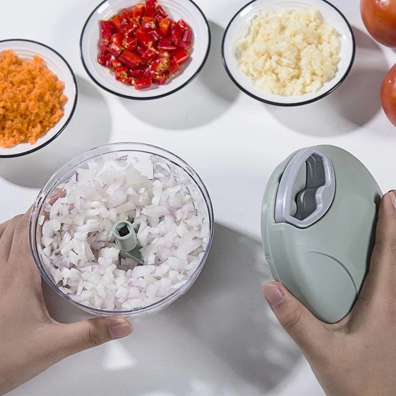 Manual Garlic Chopper & Meat Mincer – Rotary Kitchen Press