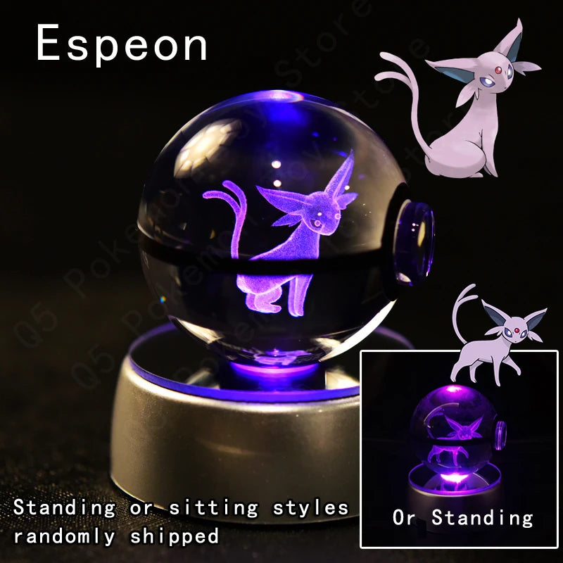 Pokemon Crystal Ball Night Light