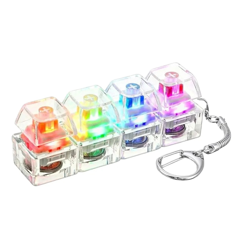 Light-Up Clicky Keychain – Stress Relief Button Toy