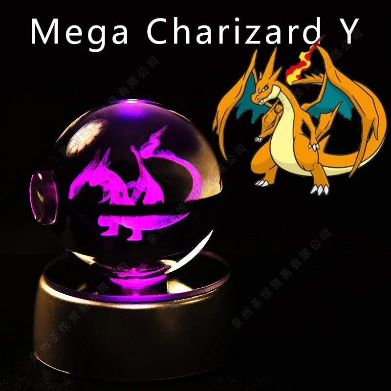 Pokemon Crystal Ball Night Light