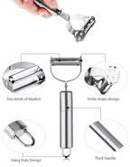 Stainless Steel Julienne Peeler – Vegetable & Fruit Grater