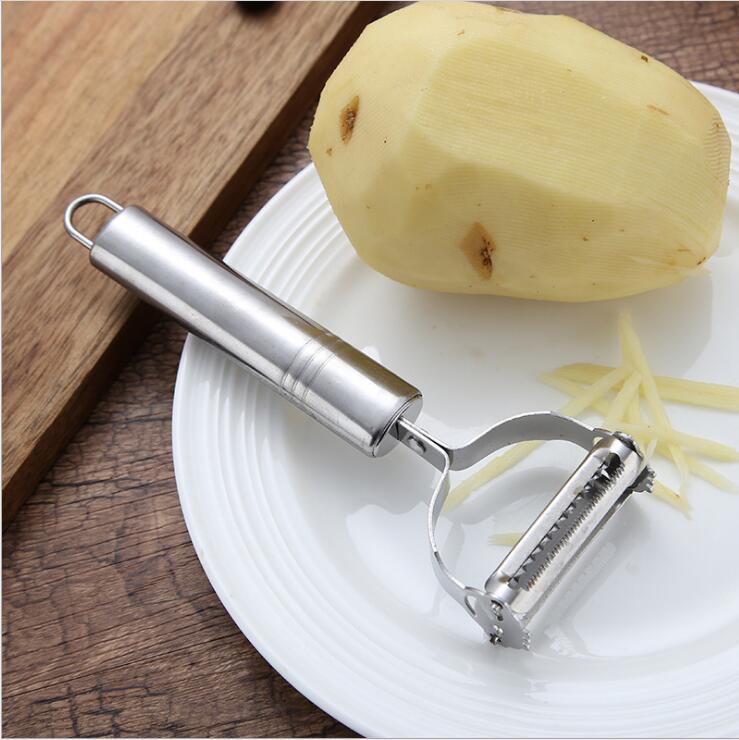 Stainless Steel Julienne Peeler – Vegetable & Fruit Grater
