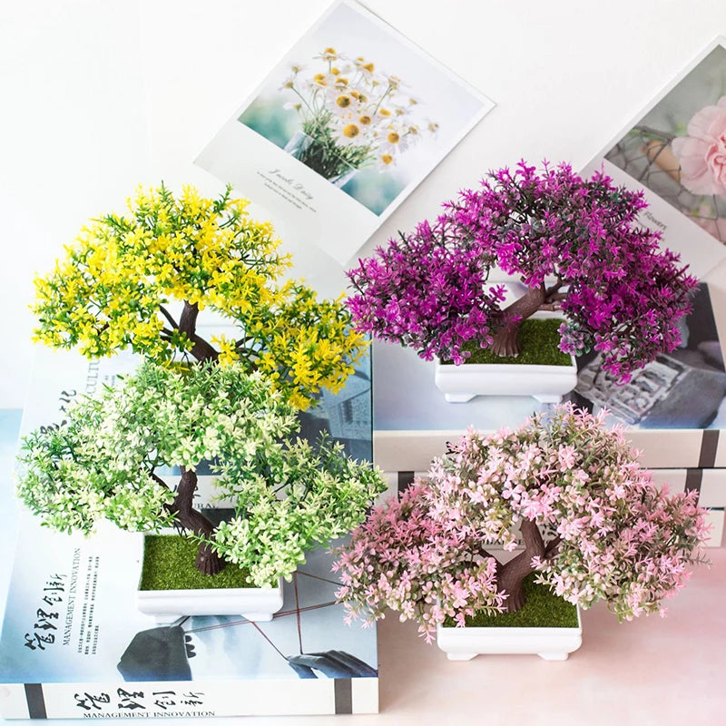 Artificial Bonsai Tree – Faux Potted Plant Décor
