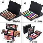 Glitter & Matte Eyeshadow Palette – Long-Lasting Pigment