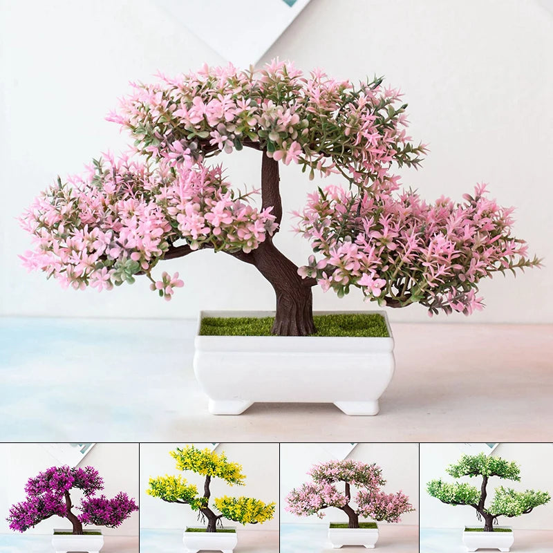 Artificial Bonsai Tree – Faux Potted Plant Décor