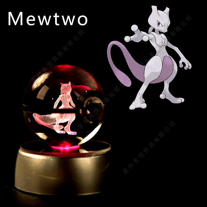 Pokemon Crystal Ball Night Light