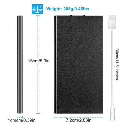 20000mAh travel power bank with included USB charging cable