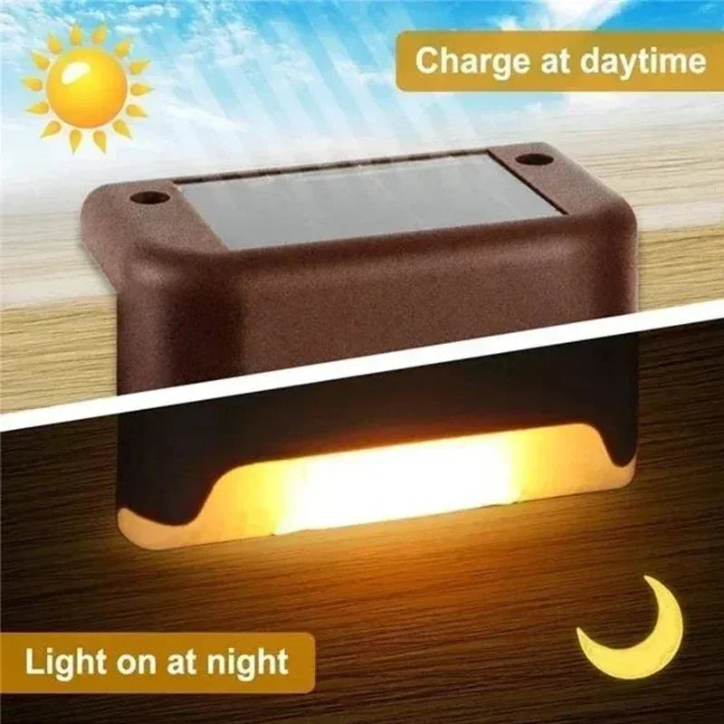 Solar LED Garden Deck & Step Lights
